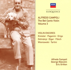 Gritton, Eric – Kreisler: Alfredo Campoli: the Bel Canto Violin (Volume 3)