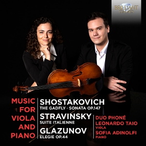 Duo Phone – Music For Viola and Piano By Shostakovich, Stravinksy, Glazunov