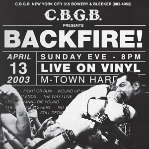 Backfire – Live At Cbgb's