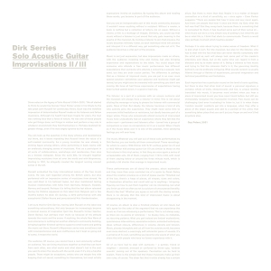 Serries, Dirk – Solo Acoustic Guitar Improvisations Ii & Iii