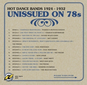 V/A – Unissued On 78s Hot Dance Bands 1924-1932