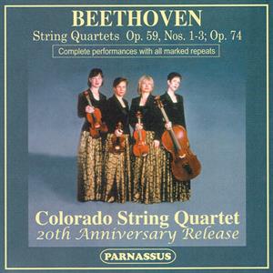 Colorado String Quartet & Ludwig Van Beethoven – String Quartets Op. 59, Nos. 1-3, Op. 74 (20th Anniversary Release)
